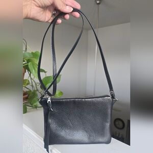 Amara Felice Brooklyn NY Black Leather Crossbody